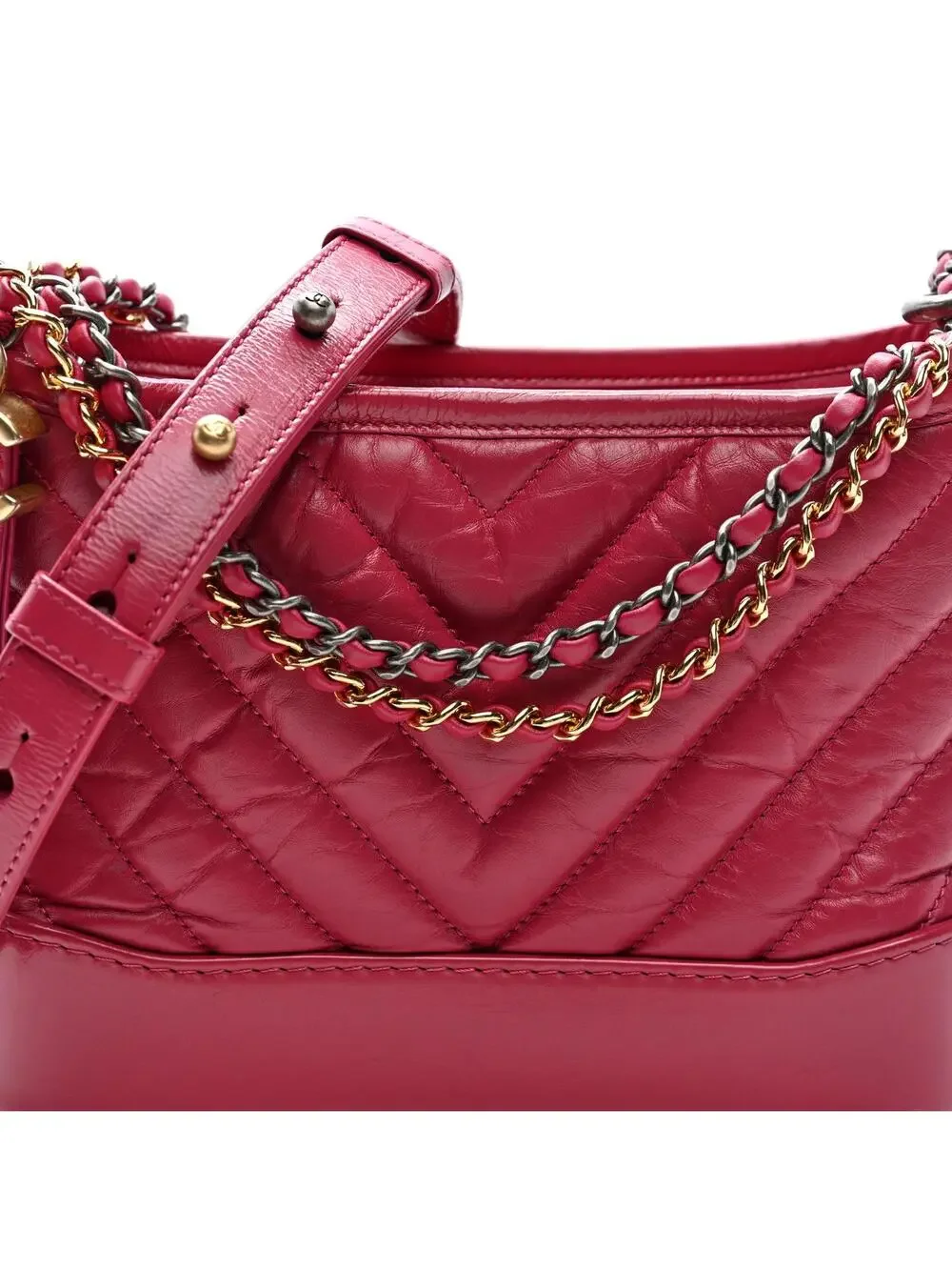 Chanel Aged Calfskin Chevron Quilted #340627C16B